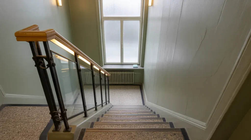 trapphusrenovering med s kerhetsglas och led belysning i s dermalm rikst ckande